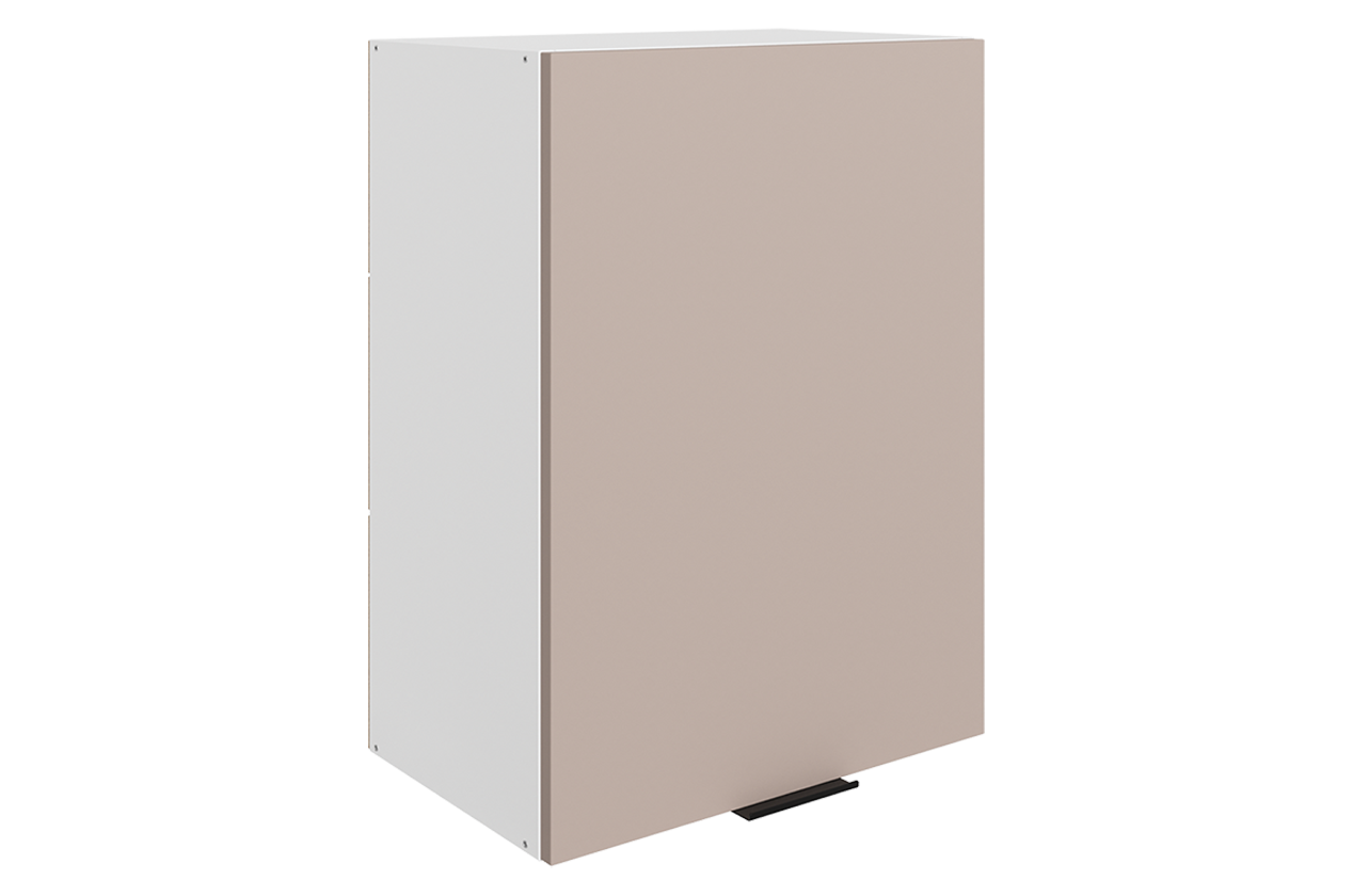 Стоун Шкаф навесной L500 Н720 (1 дв. гл.) (белый/грей софттач)