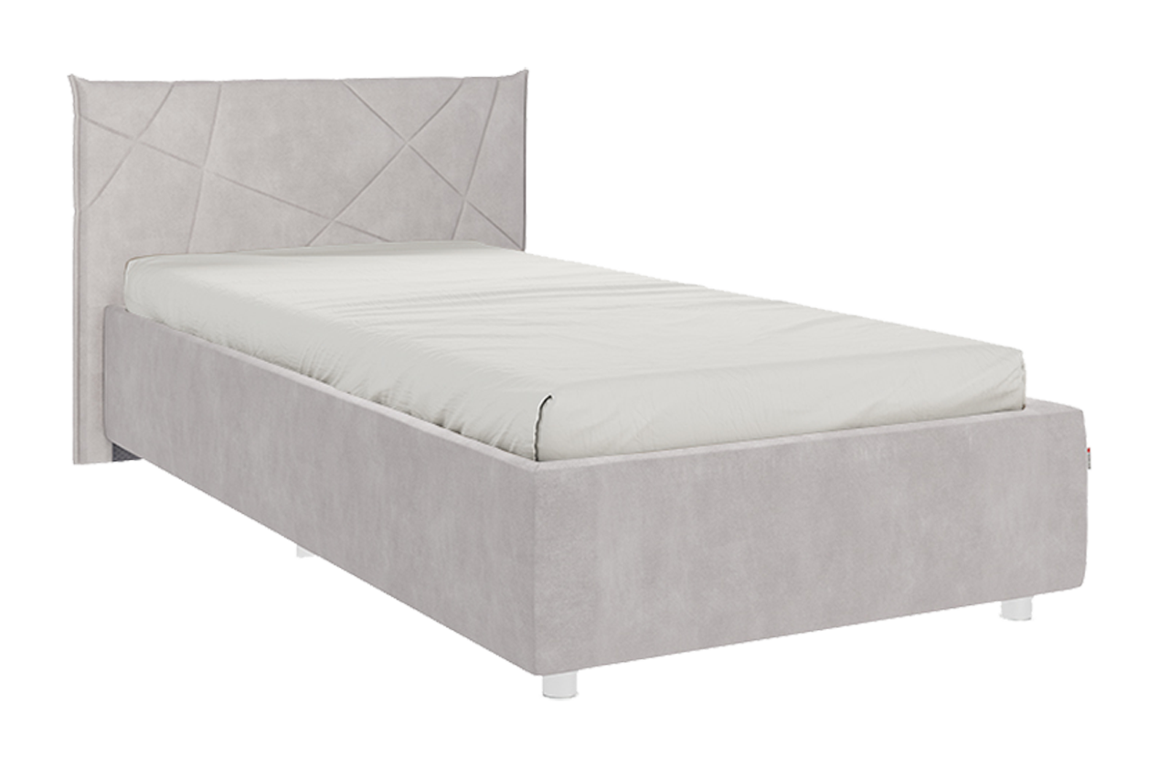 Кровать с основанием Квест 90х200 см (галька (велюр))
