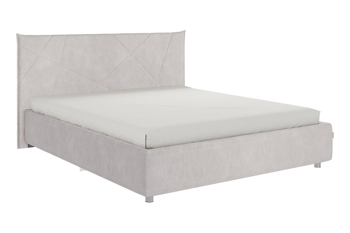 Кровать с основанием Квест 160х200 см (галька (велюр))