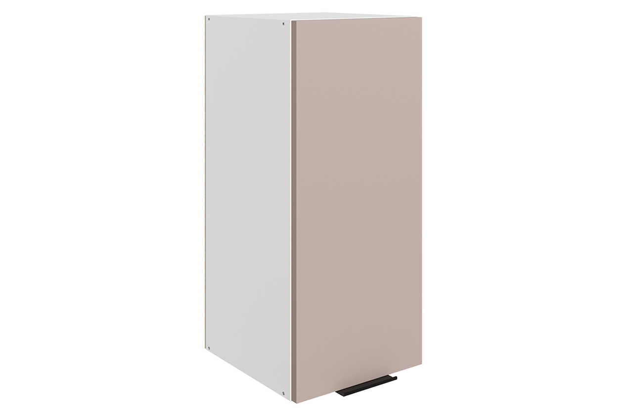 Стоун Шкаф навесной L300 Н720 (1 дв. гл.) (белый/грей софттач)