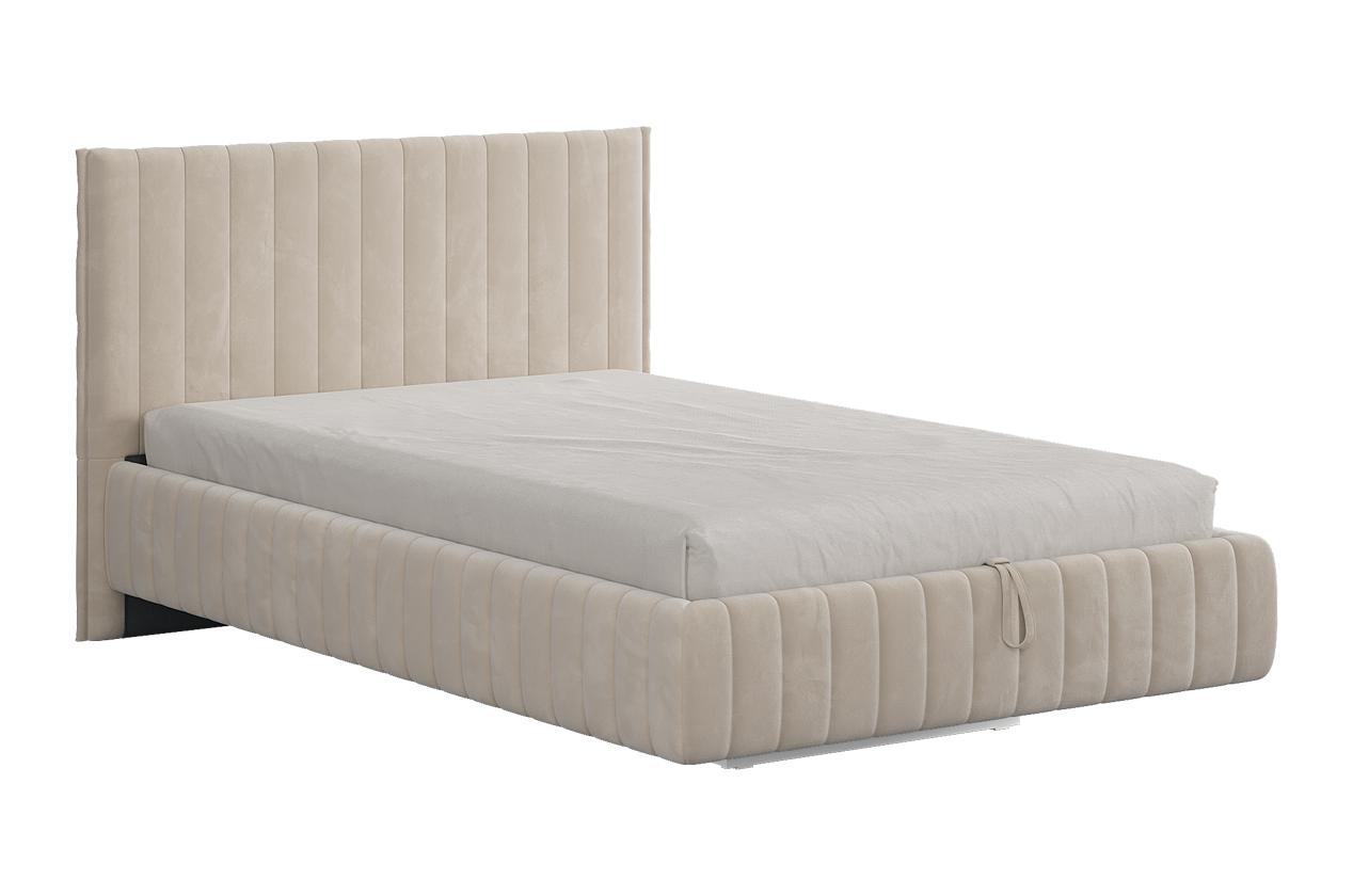 Кровать с подъемным механизмом Твикс 120х200 см (крем (велюр))