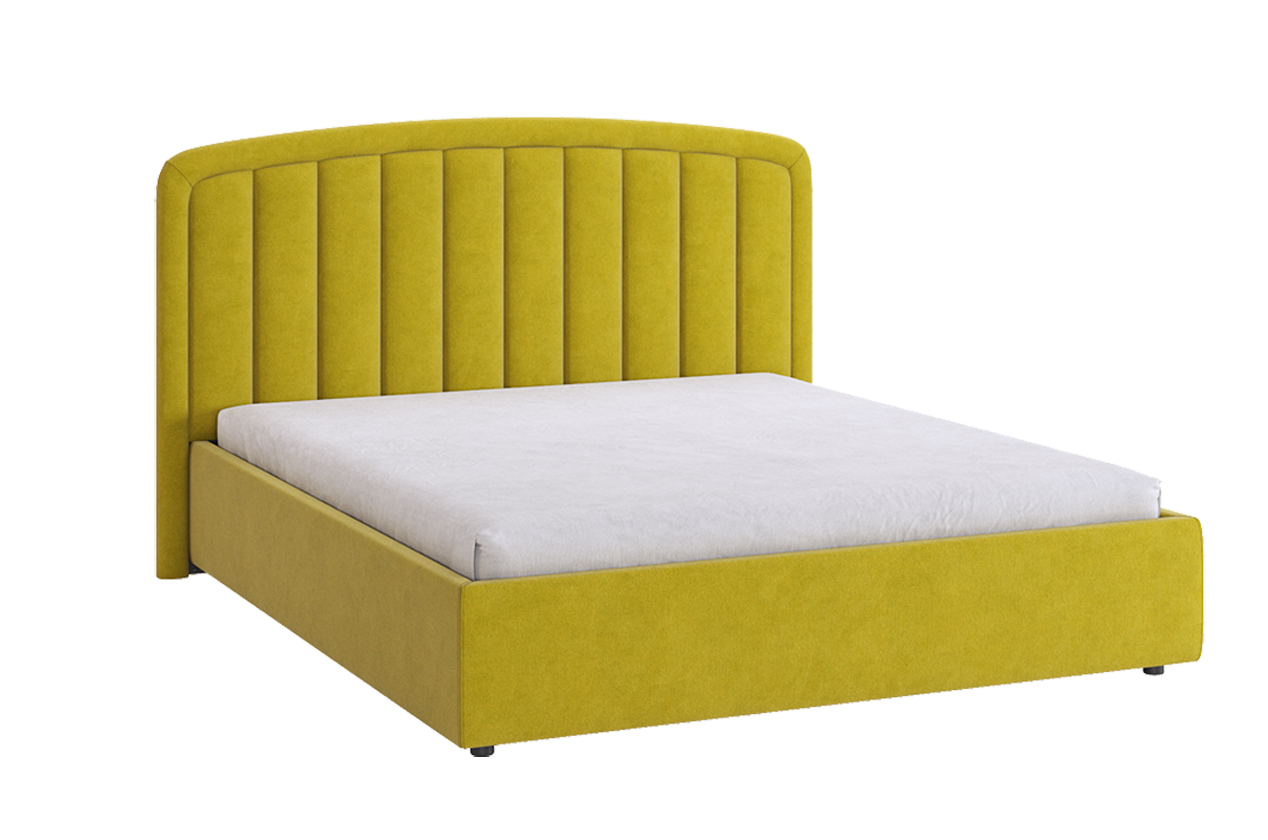 Кровать с основанием Сиена 2 160х200 см (янтарь (велюр))
