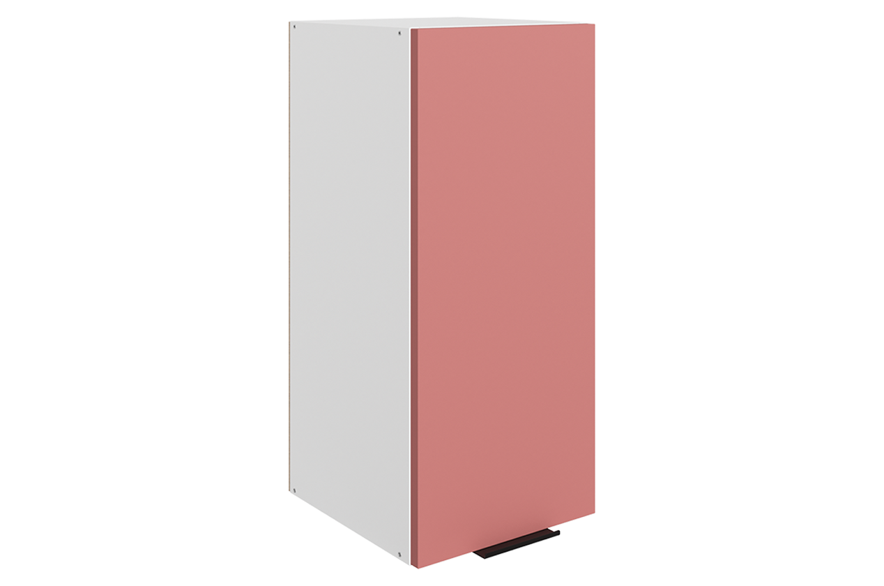 Стоун Шкаф навесной L300 Н720 (1 дв. гл.) (белый/берри софттач)