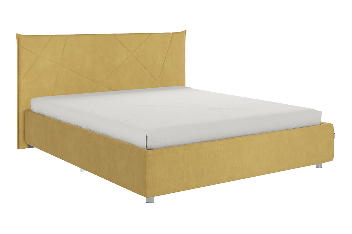 Кровать с основанием Квест 160х200 см (медовый (велюр))