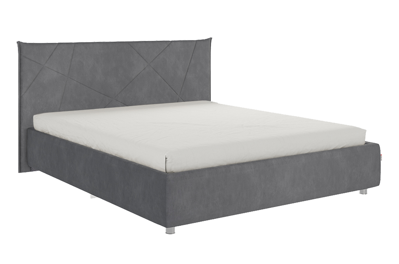Кровать с основанием Бест 160х200 см (графит (велюр))