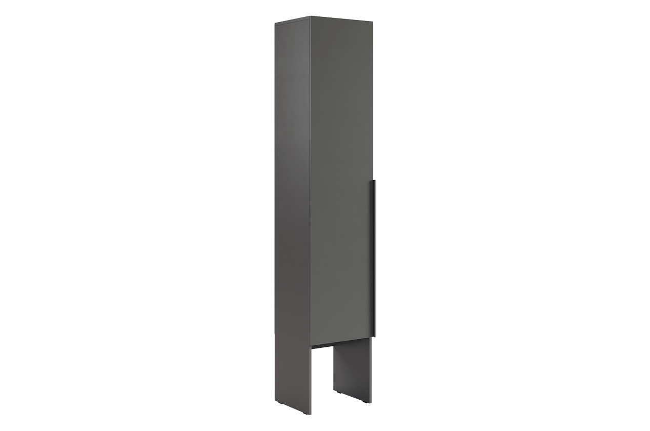 Баско Шкаф однодверный L400 (графит)