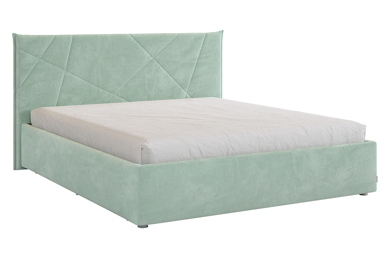 Кровать с основанием Квест 160х200 см (мята (велюр))