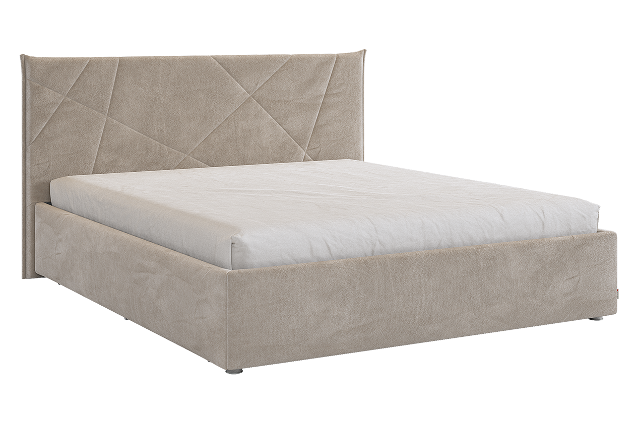 Кровать с основанием Квест 160х200 см (латте (велюр))