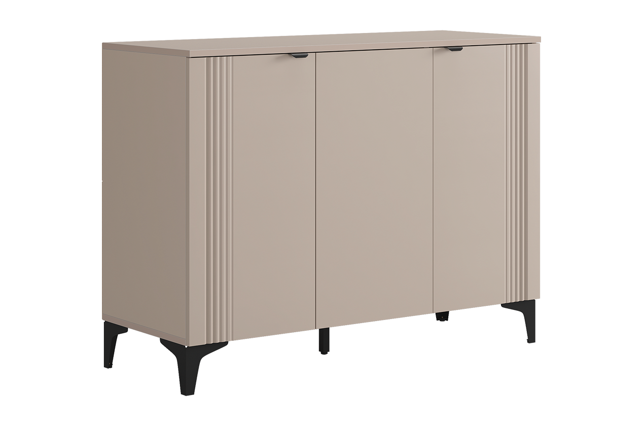 Рич Комод 3 (кашемир/фрапучино матовый/черный)