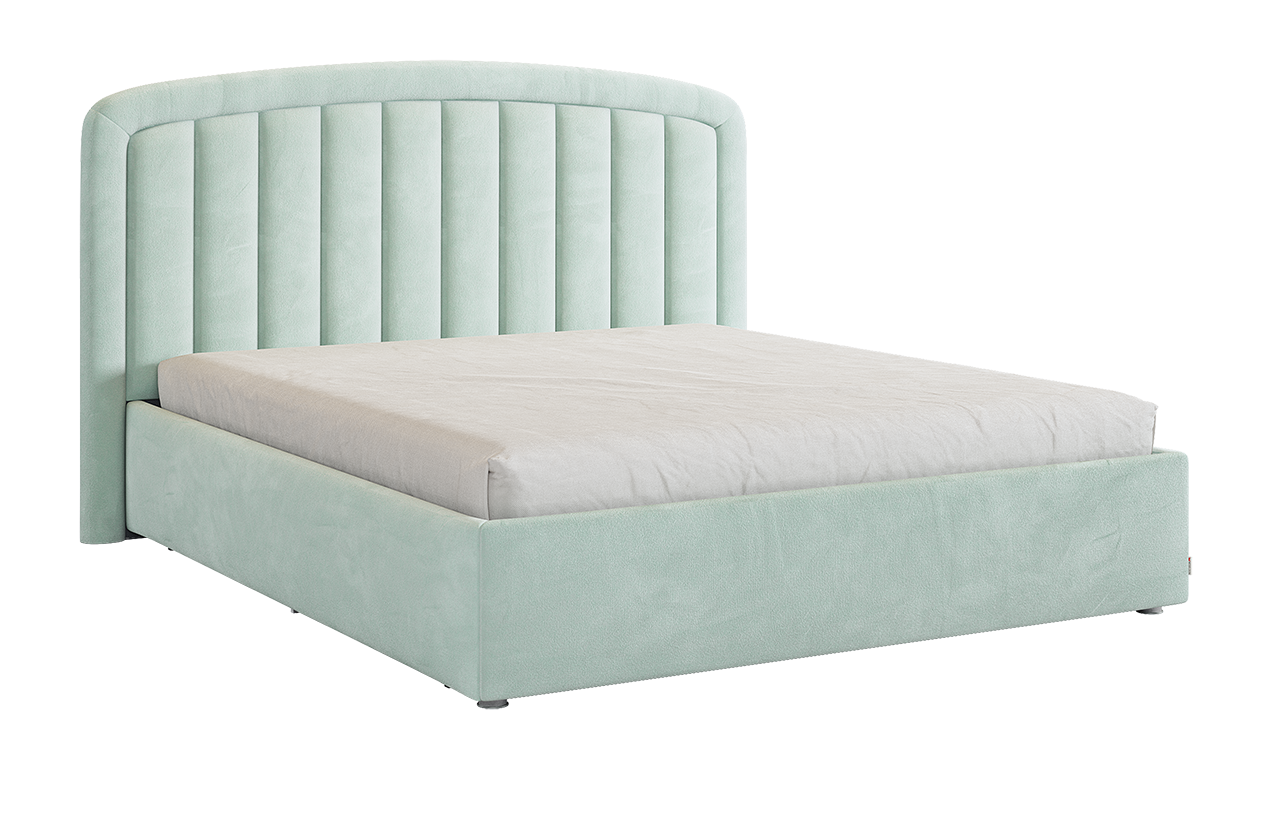 Кровать с основанием Сиена 2 160х200 см (мята (велюр))