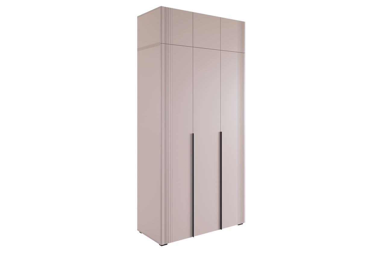 Шкаф трехдверный "Катрин К3" (кашемир/фрапучино матовый)
