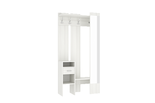 Прихожая Агата (белый рамух)