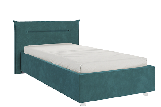 Кровать с основанием Альба 90х200 см (сосна (велюр))