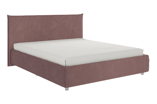 Кровать с основанием Квест 160х200 см (пудра (велюр))