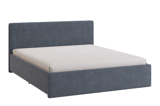 Кровать с основанием Лора 2 160х200 см (топаз (велюр))