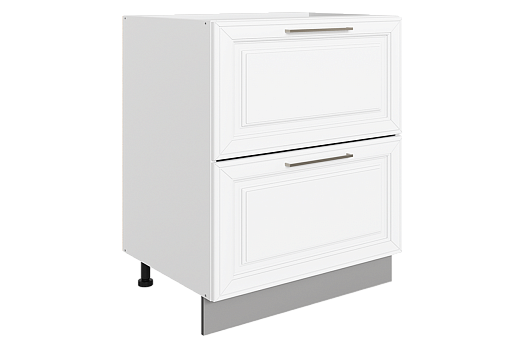 Мишель Шкаф рабочий L600 Старт (2 ящ.) (эмаль) (белый/белый)