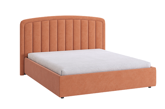 Кровать с основанием Сиена 2 160х200 см (персик (велюр))