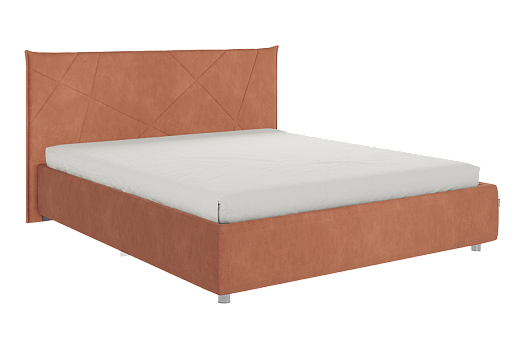 Кровать с основанием Квест 160х200 см (персик (велюр))