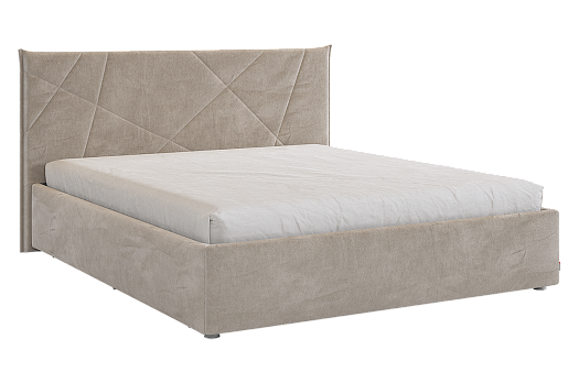 Кровать с основанием Квест 160х200 см (латте (велюр))