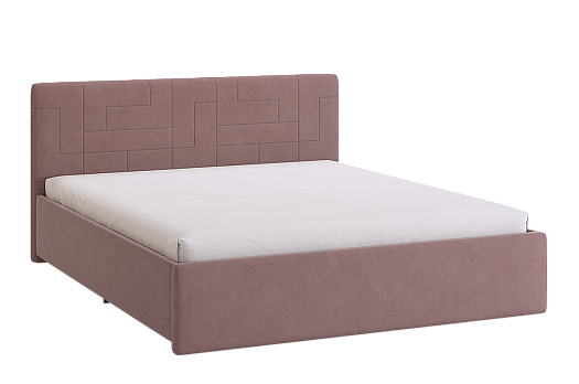 Кровать с основанием Лора 2 160х200 см (пудра (велюр))