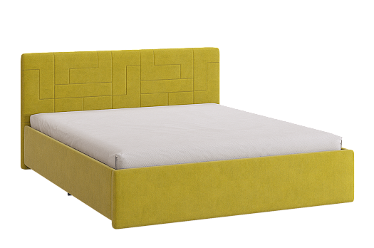 Кровать с основанием Лора 2 160х200 см (янтарь (велюр))
