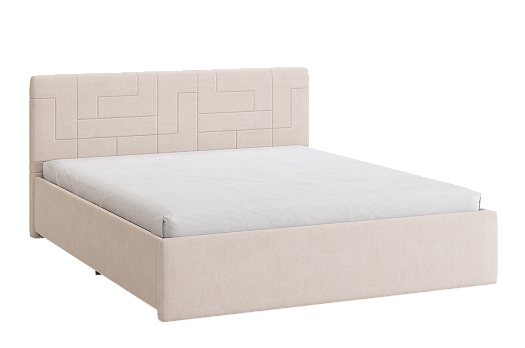 Кровать с основанием Лора 2 160х200 см (крем (велюр))