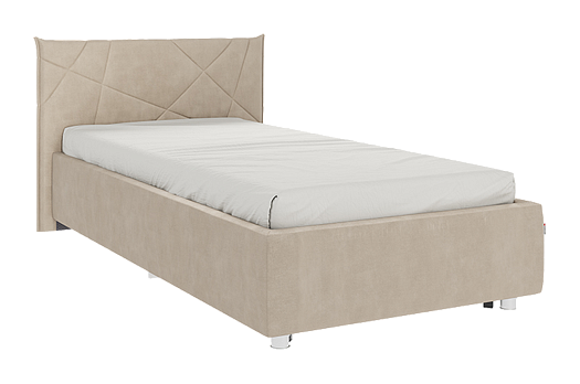 Кровать с основанием Бест 90х200 см (капучино (велюр))