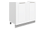 Мишель Шкаф рабочий под мойку L800 (2 дв. гл.) (эмаль)