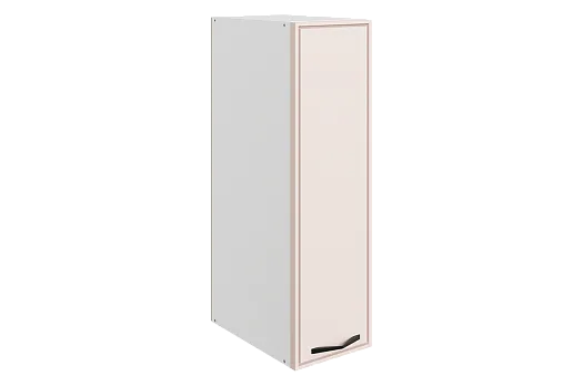 Монако Шкаф навесной L200 Н720 (1 дв. гл.) (белый/айвори матовый)