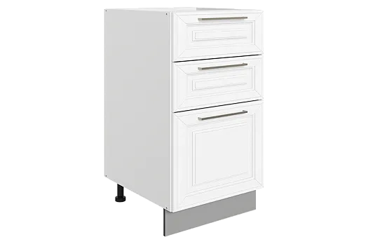 Мишель Шкаф рабочий L400 Старт (3 ящ.) (эмаль) (белый/белый)