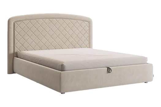 Кровать с подъемным механизмом Сильва 2 160х200 см (крем (велюр))