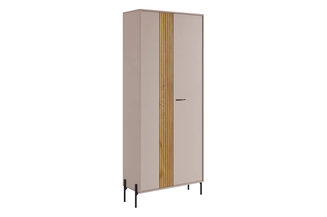 Доминика Шкаф двухдверный (кашемир/дуб крафт золотой)