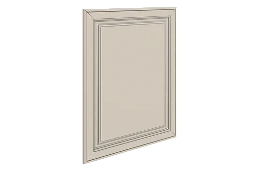 Атланта Дверь (Декор) L551 Шкаф рабочий (эмаль) (сливки патина платина)