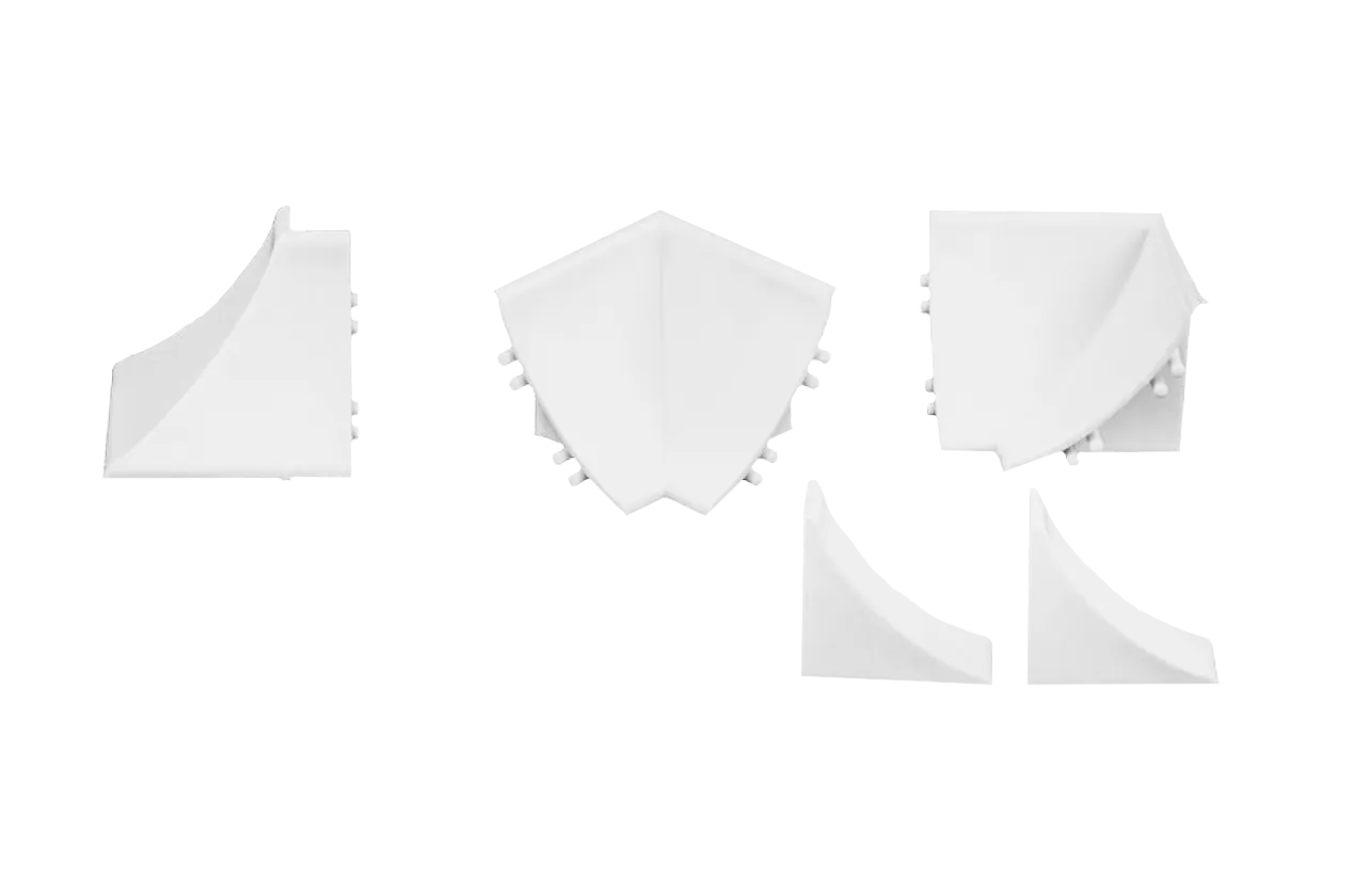 Соединительные элементы для плинтуса Pexay 25х25 (компл.) Кухня (мр.ит/гр.бел/тун.бел/касп.бел/диам/ол.жем/лед.иск.гл)