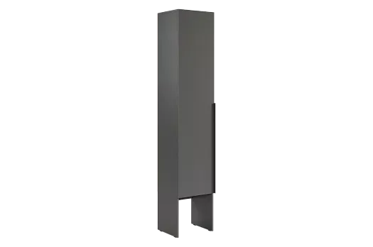 Шкаф однодверный L400 Баско (графит)