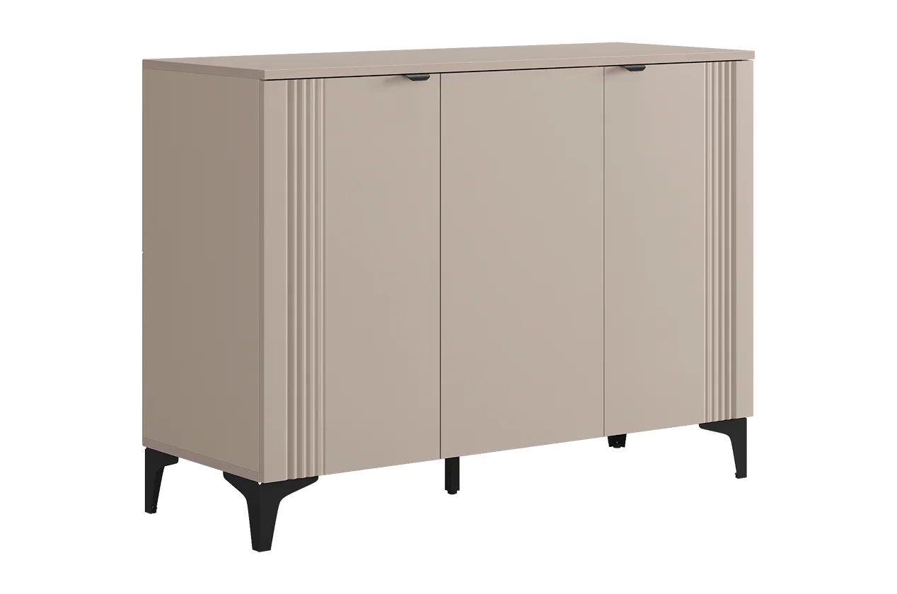 Рич Комод 3 (кашемир/фрапучино матовый/черный)