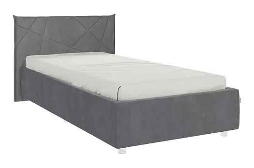 Кровать с основанием Бест 90х200 см (графит (велюр))