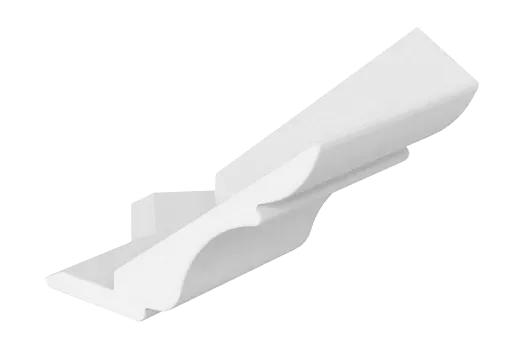 Элемент карниза угловой наружный (135 град.) Мишель (белый)