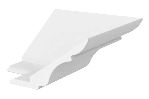 Элемент карниза концевой наружный (90 град.) Мишель (белый)