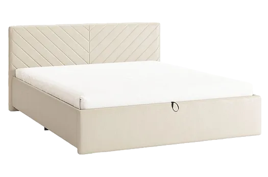 Кровать с подъемным механизмом Сандра 2 160х200 см (крем (велюр))