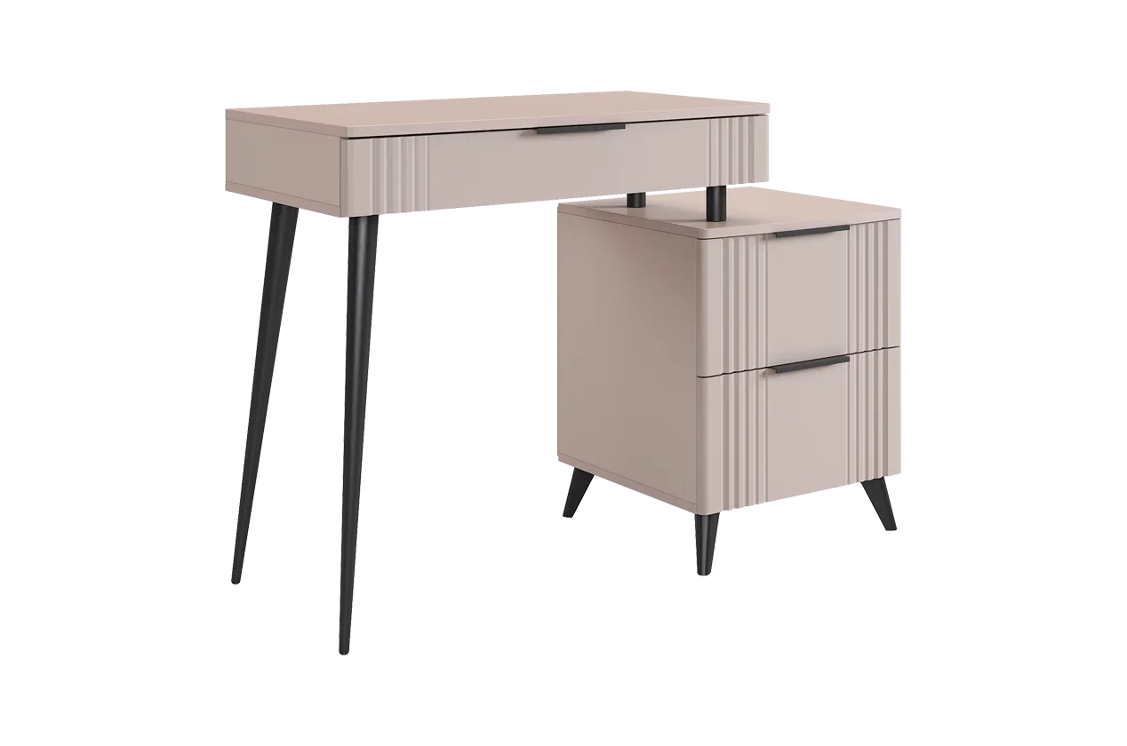 Катрин Туалетный столик (без зеркала) (кашемир/фрапучино матовый)