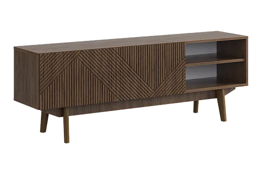 ТВ тумба 150 Мира 2 (дуб гудзон шоколадный)