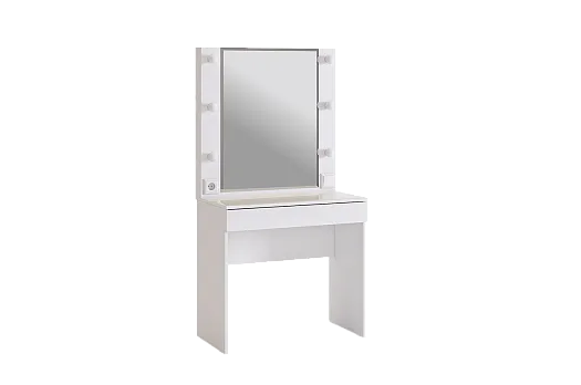 Гламур Трюмо (белый/белый глянец)