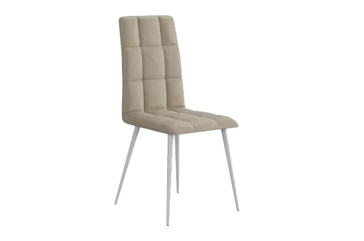 Стул Турин Т1 (светло-серый (экокожа)/белый)