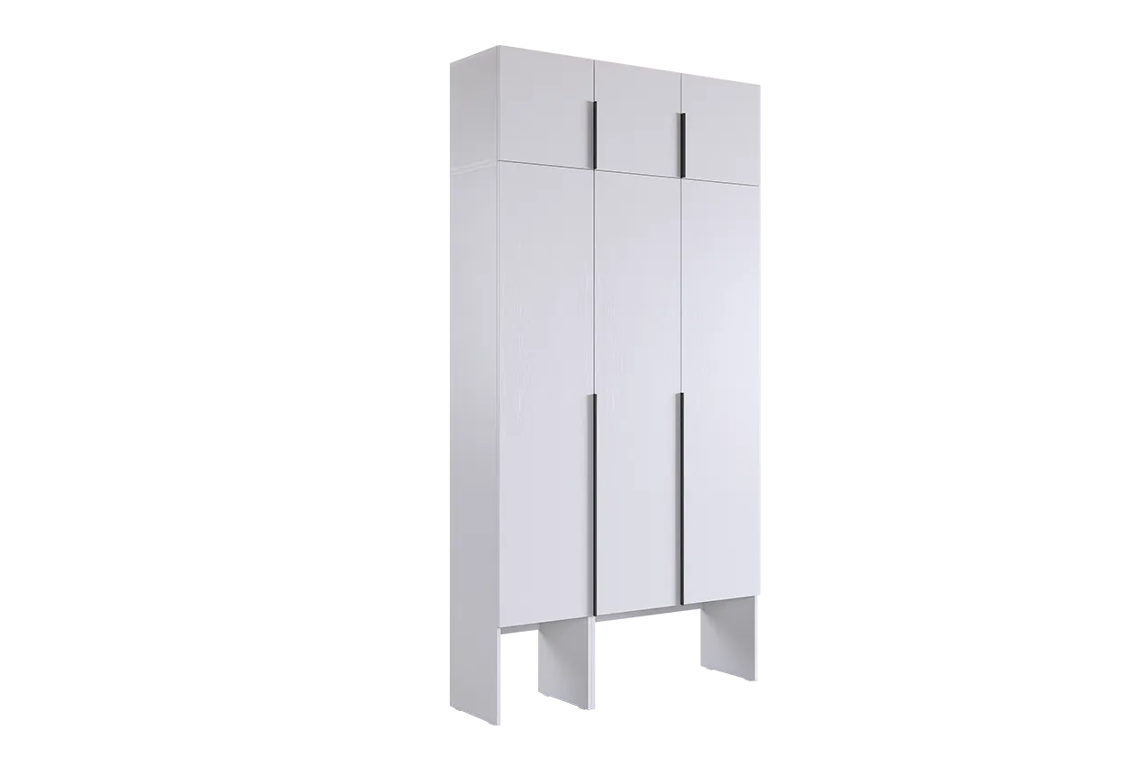 Шкаф трехдверный "Баско К5" (белое дерево)