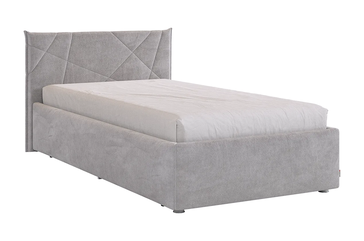 Кровать с основанием Квест 90х200 см (оникс (велюр))