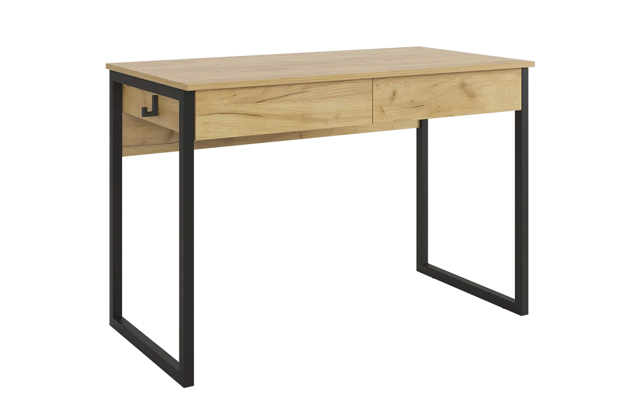 Стол Юниор (дуб крафт золотой/черный муар)