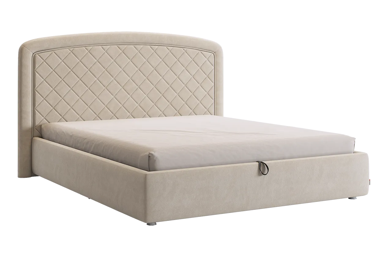 Кровать с подъемным механизмом Сильва 2 160х200 см (крем (велюр))