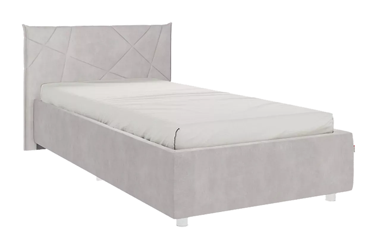 Кровать с основанием Квест 90х200 см (галька (велюр))
