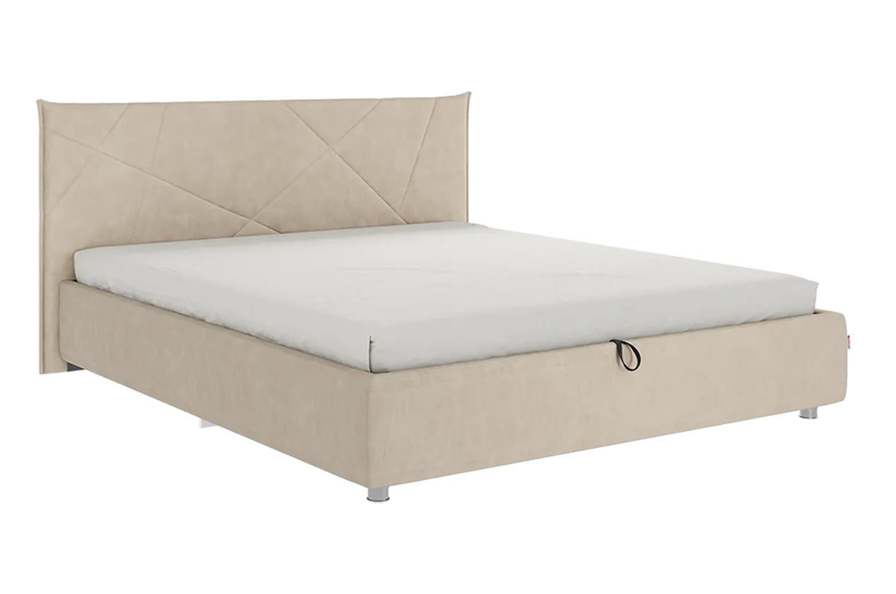 Кровать с подъемным механизмом Бест 160х200 см (капучино (велюр))